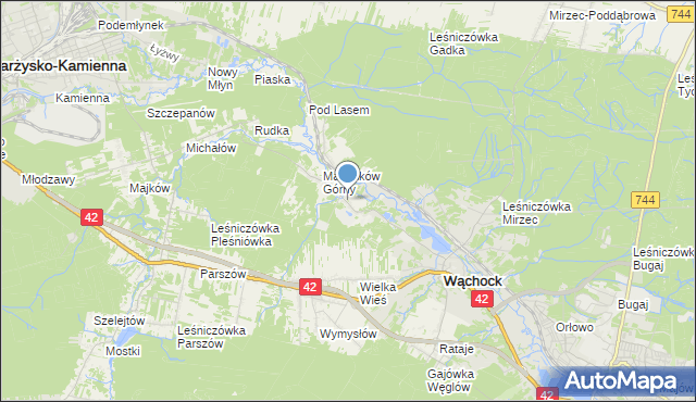 mapa Marcinków Dolny, Marcinków Dolny na mapie Targeo